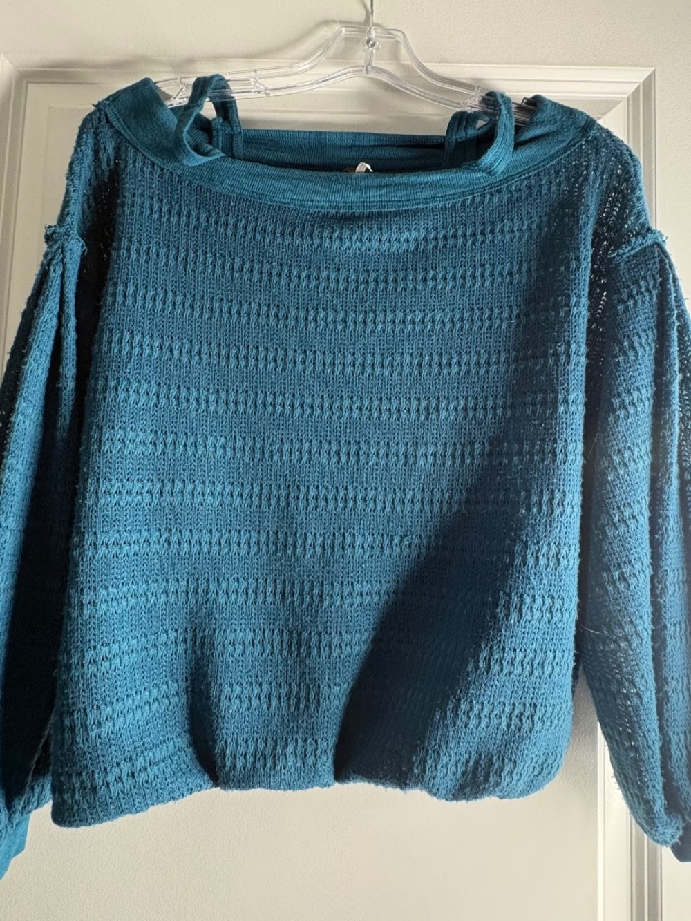 Free People Sistine Hacci Cold Shoulder Knit Top
